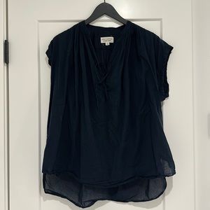NILI LOTAN navy blouse